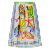 Me369 Vanessa Printed Midi Skirt / Magic Ocean