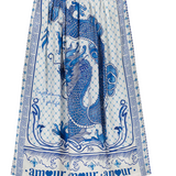 Me369 Vanessa Printed Midi Skirt / Amalfi Coast