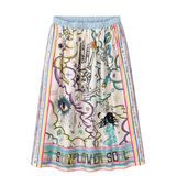 Me369 Vanessa Printed Midi Skirt / Enlightenment