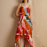 CaCay Igapo Printed Mullet Maxi Dress