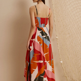 CaCay Igapo Printed Mullet Maxi Dress