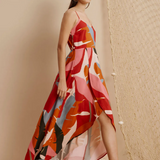 CaCay Igapo Printed Mullet Maxi Dress