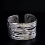 Ewa Tribal The Lamari Cuff Silver