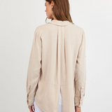 Bella Dahl Split Back Button Down / Linen Sand