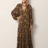 Maison Hotel Anouk Dress - Peacock Avocado