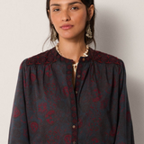 Maison Hotel Charlotte Blouse - Deep Blue