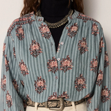 Maison Hotel Omara Blouse - Cerulean Mist