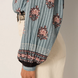 Maison Hotel Omara Blouse - Cerulean Mist