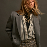 Maison Hotel Perla Blouse - Ivory Paisley