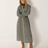 Maison Hotel Ophelia Dress - Blue Shibori