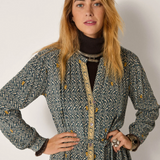 Maison Hotel Ophelia Dress - Blue Shibori