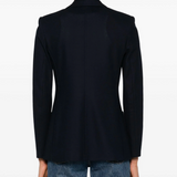 Harris Wharf London Double Breasted Blazer / Honeycomb Navy