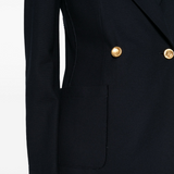 Harris Wharf London Double Breasted Blazer / Honeycomb Navy