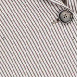 Harris Wharf London Coolmax Seersucker Blazer / Tobacco & White