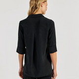 Bella Dahl Shirt Tail Button Down / Vintage Black