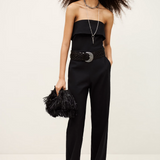 Ba&sh Cenelia Bustier Jumpsuit / Navy Blue