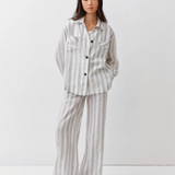 Diega Santana Overshirt / White-Light Blue