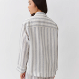 Diega Santana Overshirt / White-Light Blue