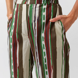 Diega Piedro Pants / Khaki-Green-Plum
