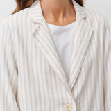 Diega Vayo Blazer / Ecru, Light Blue-Red