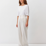 Diega Pirano Pants / Ecru-Light Blue -Red