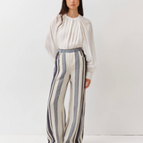 Diega Pindo Pants / Ecru-Blue-Straw