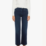 Mother The Mid Rise Rambler Zip Ankle Denim / Chip On My Shoulder
