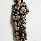 Diega Rossana Dress / Noir - Camel - Noir