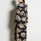 Diega Rossana Dress / Noir - Camel - Noir
