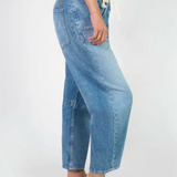 Le Temps Des Cerises Madie Tie Front Jean / Blue
