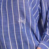Five Barbara Blouse / Blue White Stripe