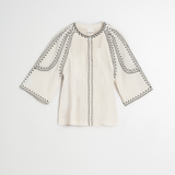 Indi & Cold Embroidered Smock Blouse / Ecru