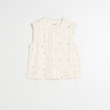 Indi & Cold Embroidered Cotton Sleeveless Top