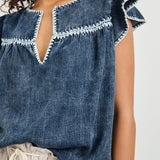 Rails Tafia Top / Classic Blue