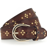 B.belt Vera Gold Buckle Belt / Dark Brown