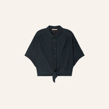 Sessun Alfassa Knotted Shirt / Smoke Green