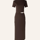 Sessun Vertigo Milano Jewel Dress / Espresso