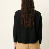 Sessun Austin Shoulder Tab T-shirt / Black