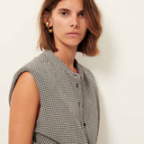 Sessun Bellacala Dress with Pleats / White-Black