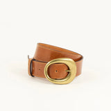 Sessun Luan Leather Belt / Clay Brown