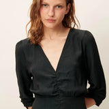 Sessun Nylia V-Neck Dress / Smoke Green
