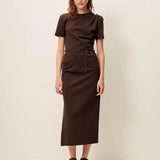 Sessun Vertigo Milano Jewel Dress / Espresso