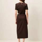 Sessun Vertigo Milano Jewel Dress / Espresso