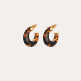 Gas Bijoux Mini Abalone Hoop Earrings