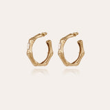 Gas Bijoux Bambou Strass Earrings