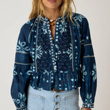 Maison Hotel Sora Blouse / Ocean Ink