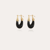 Gas Bijoux Small Ecume Earrings / Black