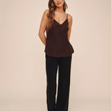 Bella Dahl Frayed Cami / Dark Chesnut