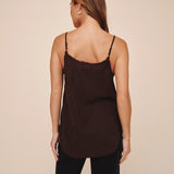 Bella Dahl Frayed Cami / Dark Chesnut