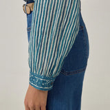 Maison Hotel Maria Shirt / Mediterranean Stripes Blue Ink